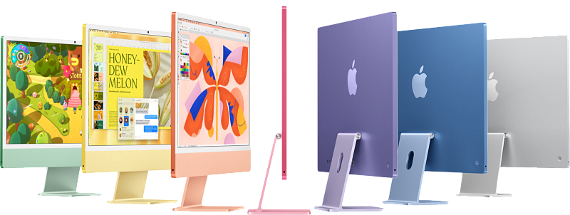Apple iMac 24" Retina 4,5K (M4 8C CPU, 8C GPU, 2024), 16 ГБ 256 ГБ, Голубой