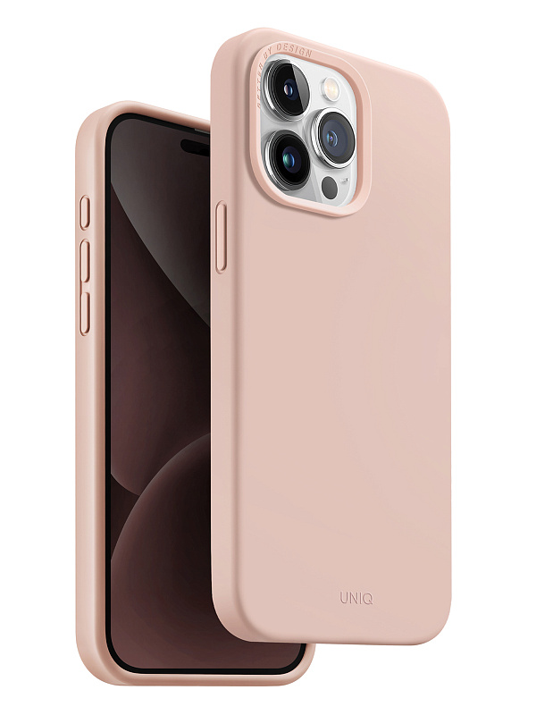 Чехол Uniq для iPhone 15 Pro Max LINO Pink (Magsafe)