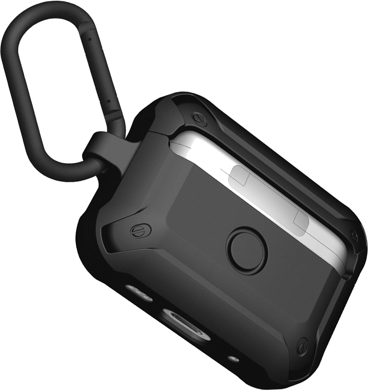 Чехол для AirPods Pro 1/2 поколения, Aulumu A19, с замком и карабином, для всех видов коннекторов