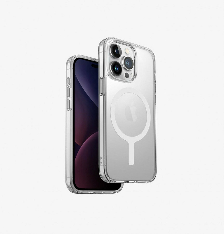 Чехол Uniq HYBRID LIFEPRO XTREME (MagSafe) для iPhone 15 Pro, (прозрачный лед)