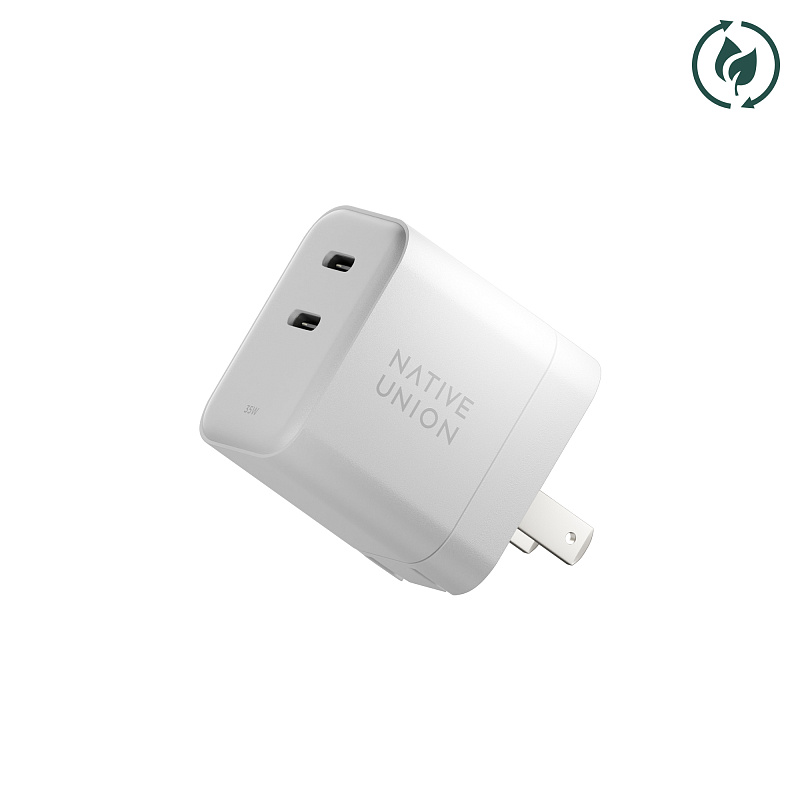 Сетевое зарядное устройство Native Union Fast GaN Charger USB-C, PD, 35Вт, белый