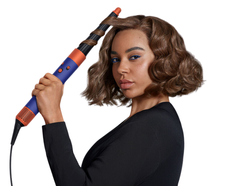 Мультистайлер Dyson Airwrap i.d. HS08 Curly+Coily для кудрявых волос (Vinca blue/Topaz) (Синий/топаз)