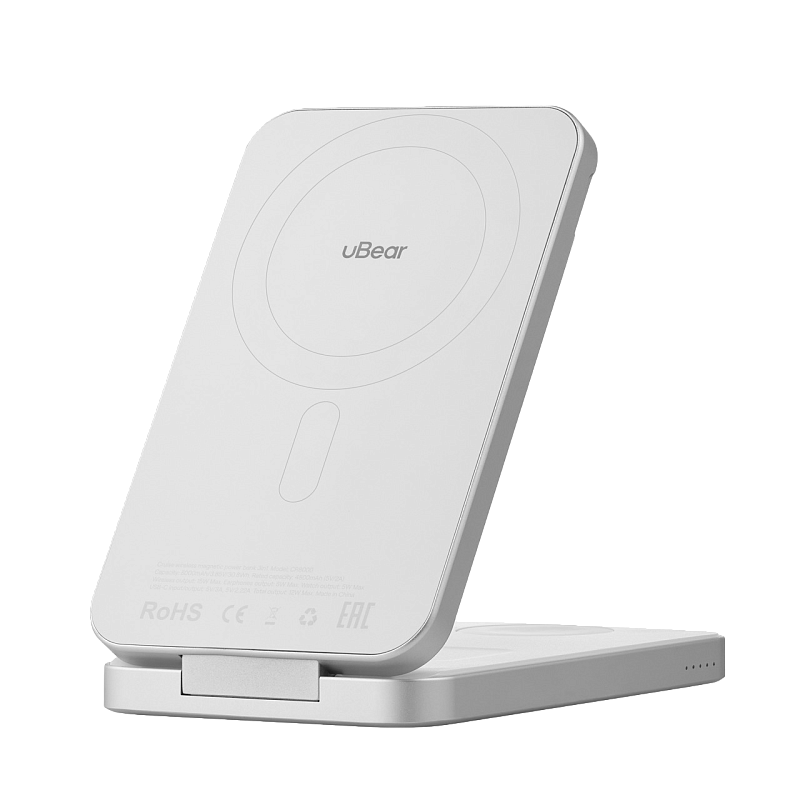 Внешний аккумулятор MagSafe uBear Cruise 3 в 1, 8000мАч, 15W, белый