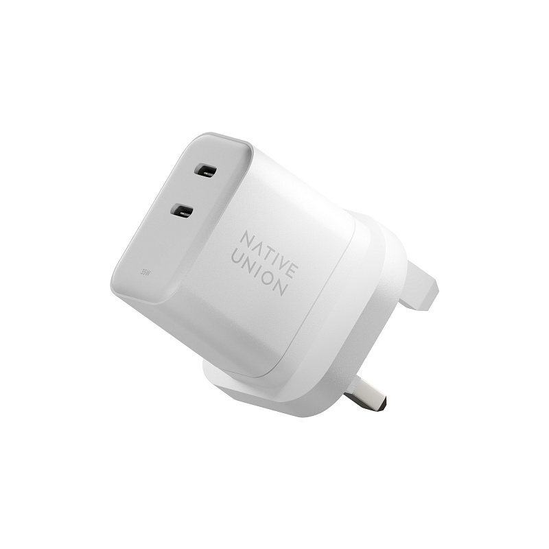 Сетевое зарядное устройство Native Union Fast GaN Charger USB-C, PD, 35Вт, белый