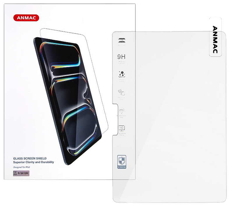 Защитное стекло iPad Pro13/Air 13 (2024) 0.3mm 2.5D ANMAC
