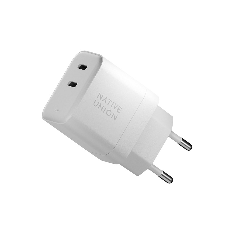 Сетевое зарядное устройство Native Union Fast GaN Charger USB-C, PD, 35Вт, белый